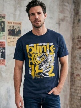 Blink-182 Tour Shirt Navy Blue